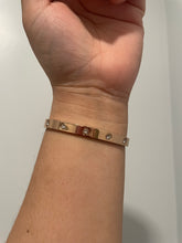 Load image into Gallery viewer, Love bangle w/full diamonds
